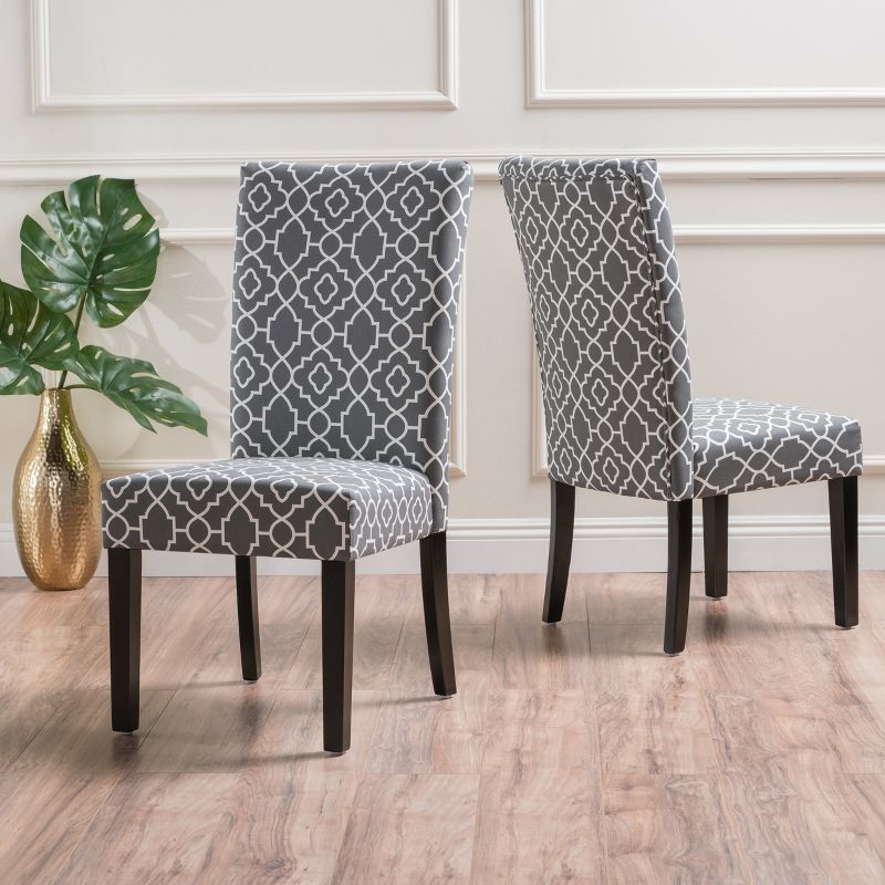 Set of 2 Jami Dining Chair - Gray - Christopher Knight Home