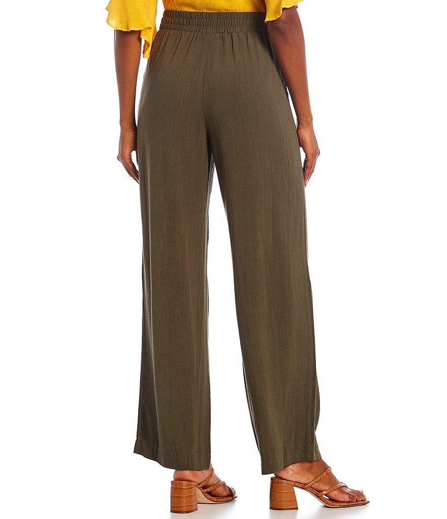 I.N. Studio Drawstring Waist Wide-Leg Pants