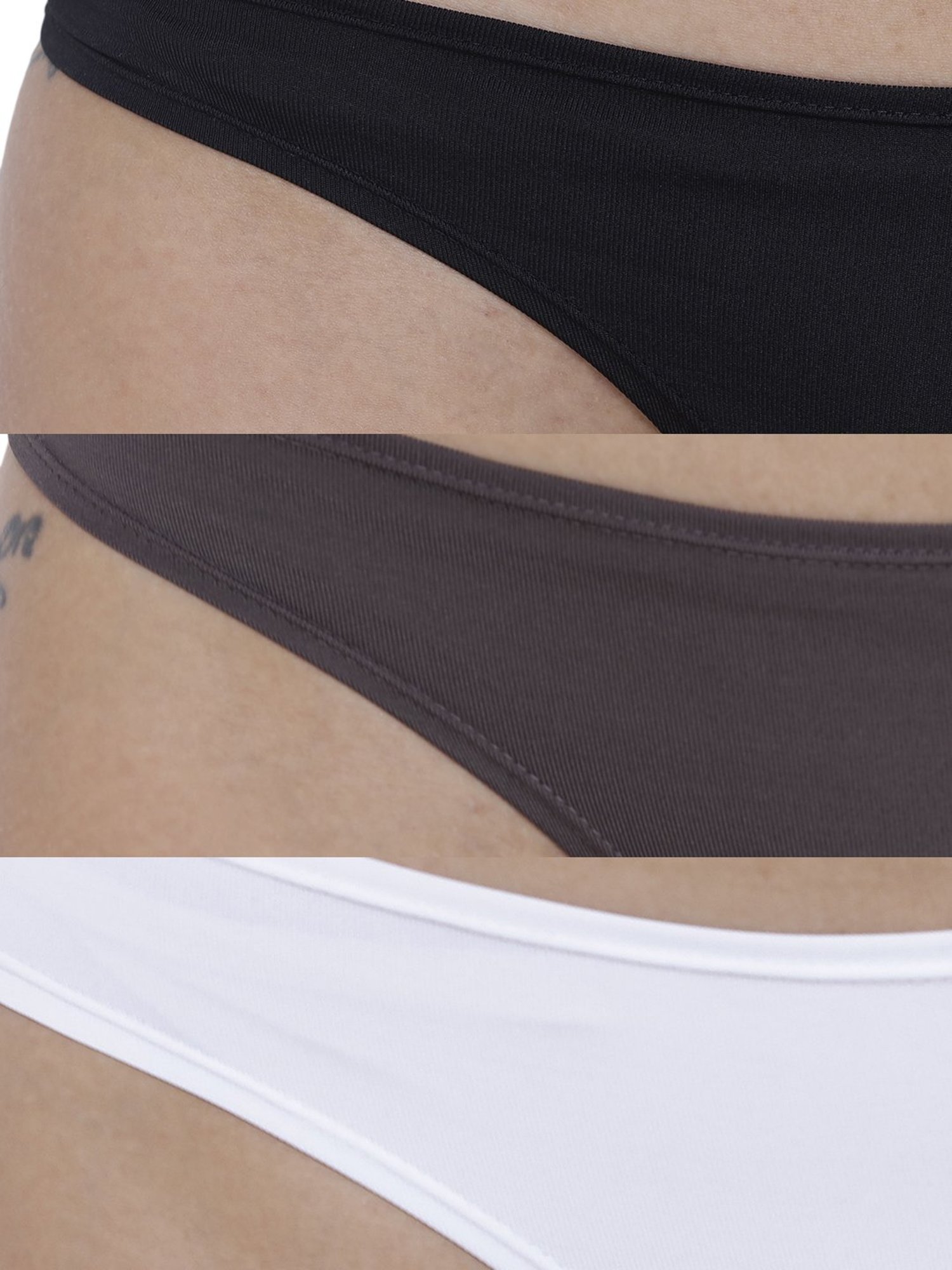 BASIICS by La Intimo Multicolor Bikini Panty ( Pack Of 3 )