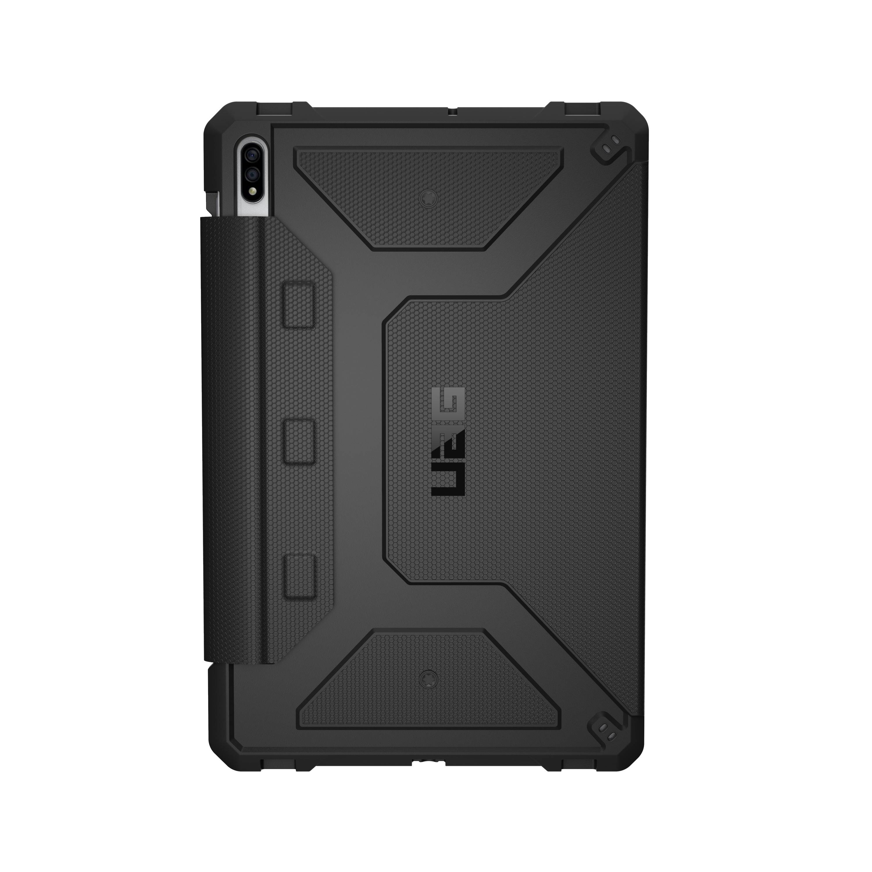 UAG Samsung Galaxy Tab S7 Case, 11-inch, Metropolis Folio Slim Heavy-Duty Tough Multi-Viewing Angles Stand Military Drop Tested Rugged Protective Cover, Black
