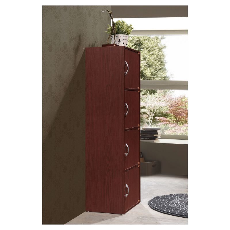 Storage Cabinet Mahogany - Hodedah Import