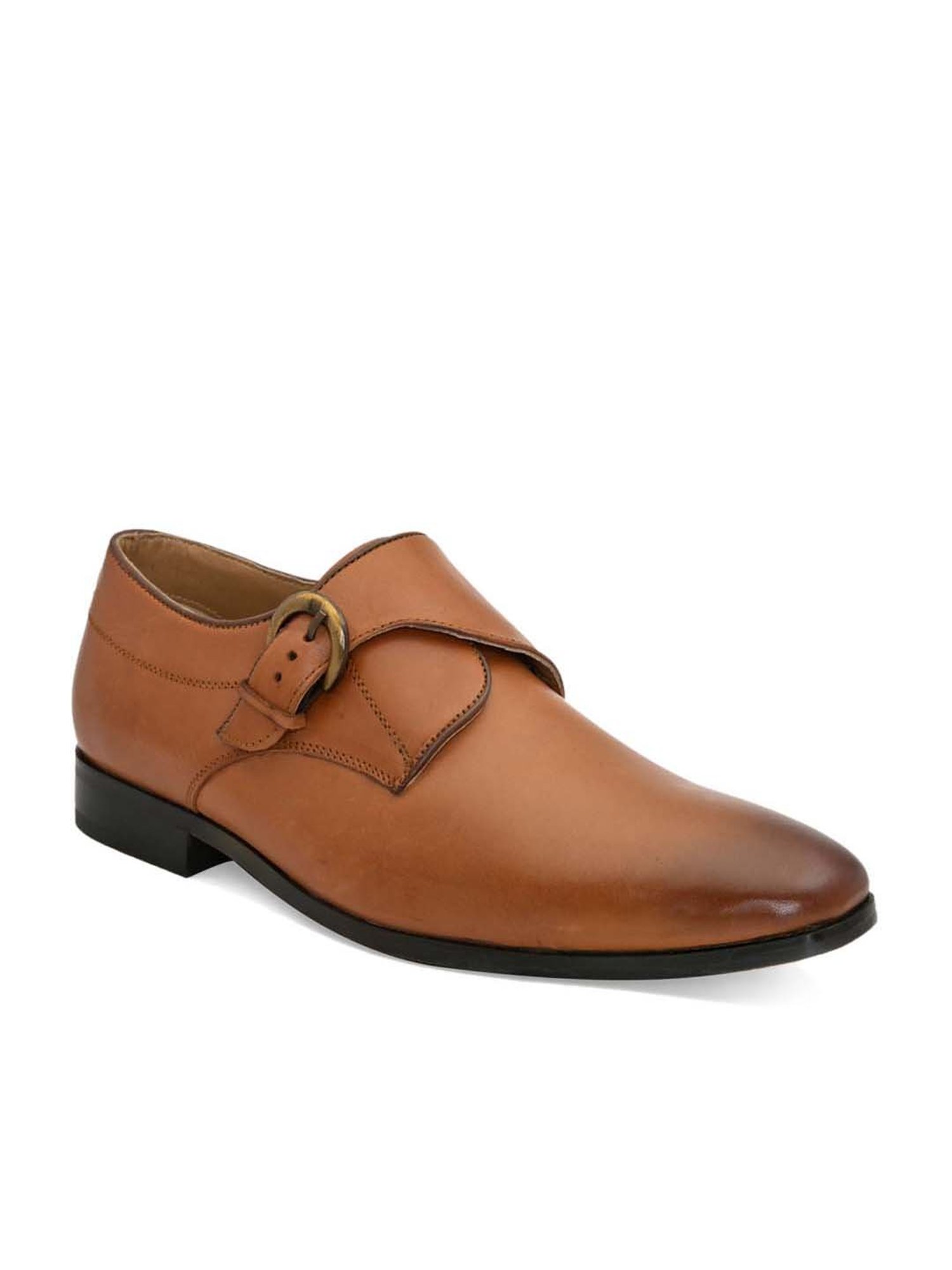 San Frissco Men's Tan Monk Shoes
