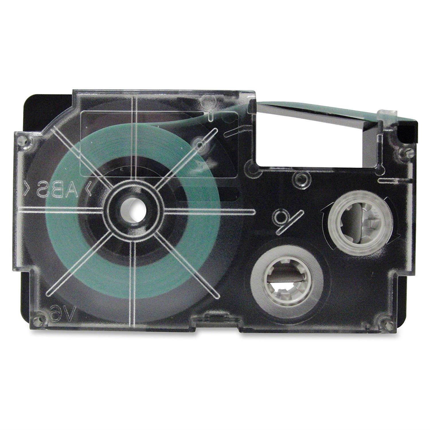 Tape Cassettes for KL Label Makers, 9mm x 26ft, Black on Clear, 2/Pack