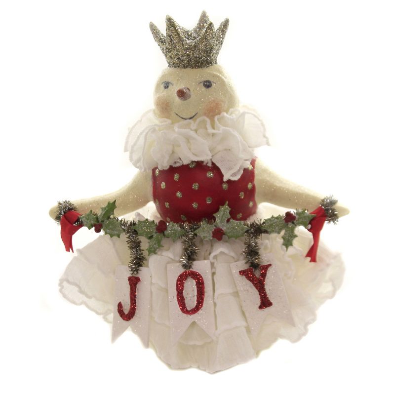 Heather Myers 5.75" Snow Joy Snowman Crown Holly  -  Decorative Figurines