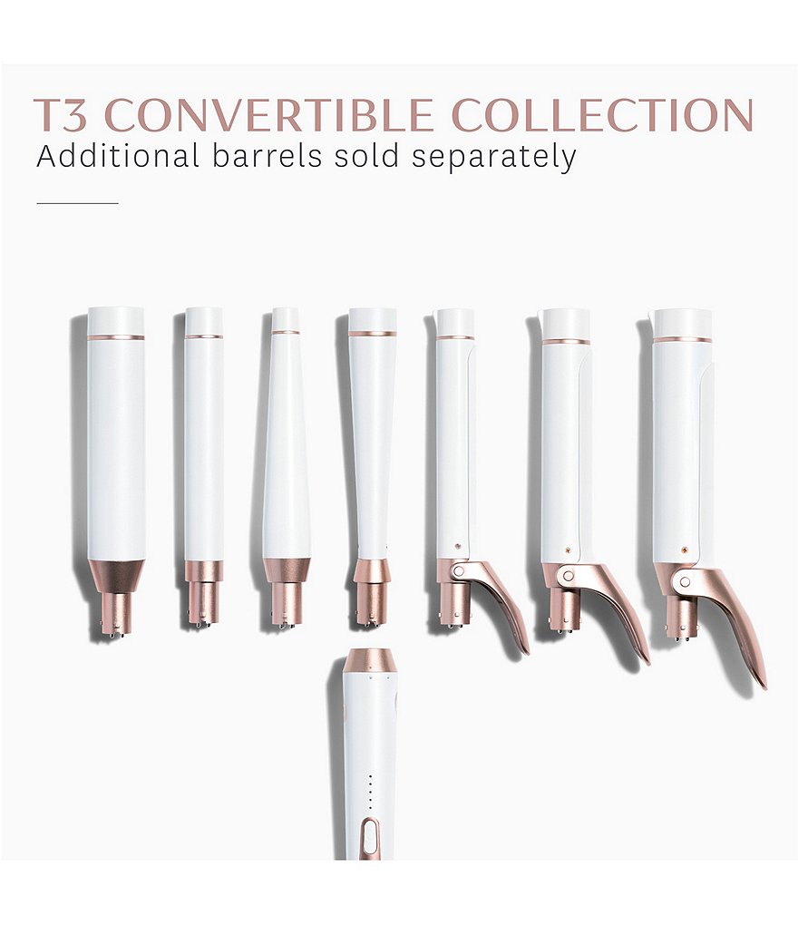T3 Whirl Convertible 1.25#double; - 0.75#double; Tapered Barrel Styling Wand