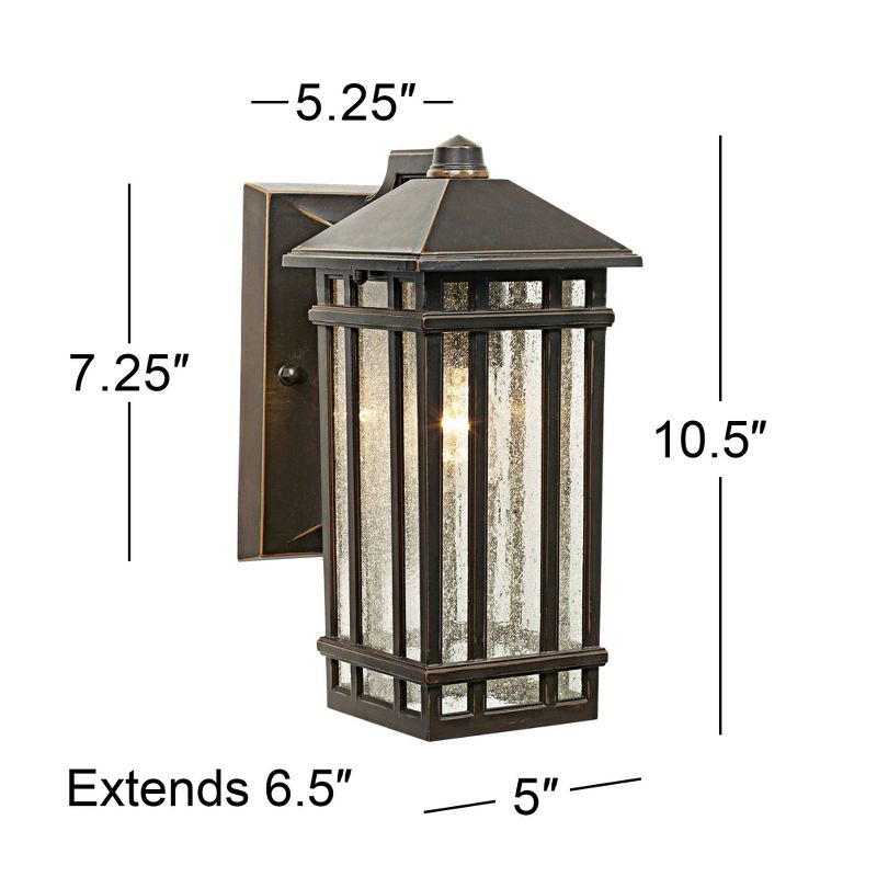 Kathy Ireland J du J Sierra Craftsman 10" High Bronze Outdoor Wall Light