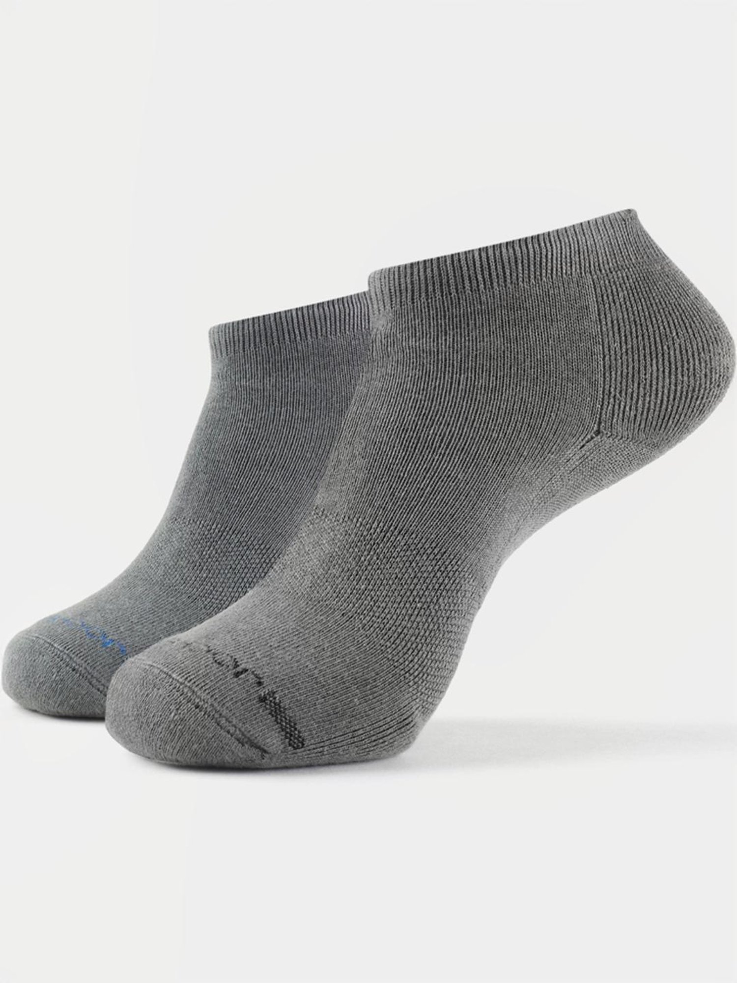 Jockey 7605 Grey Compact Stretch Cotton Crew Length Socks with Stay Fresh Treatment - Pack of 2