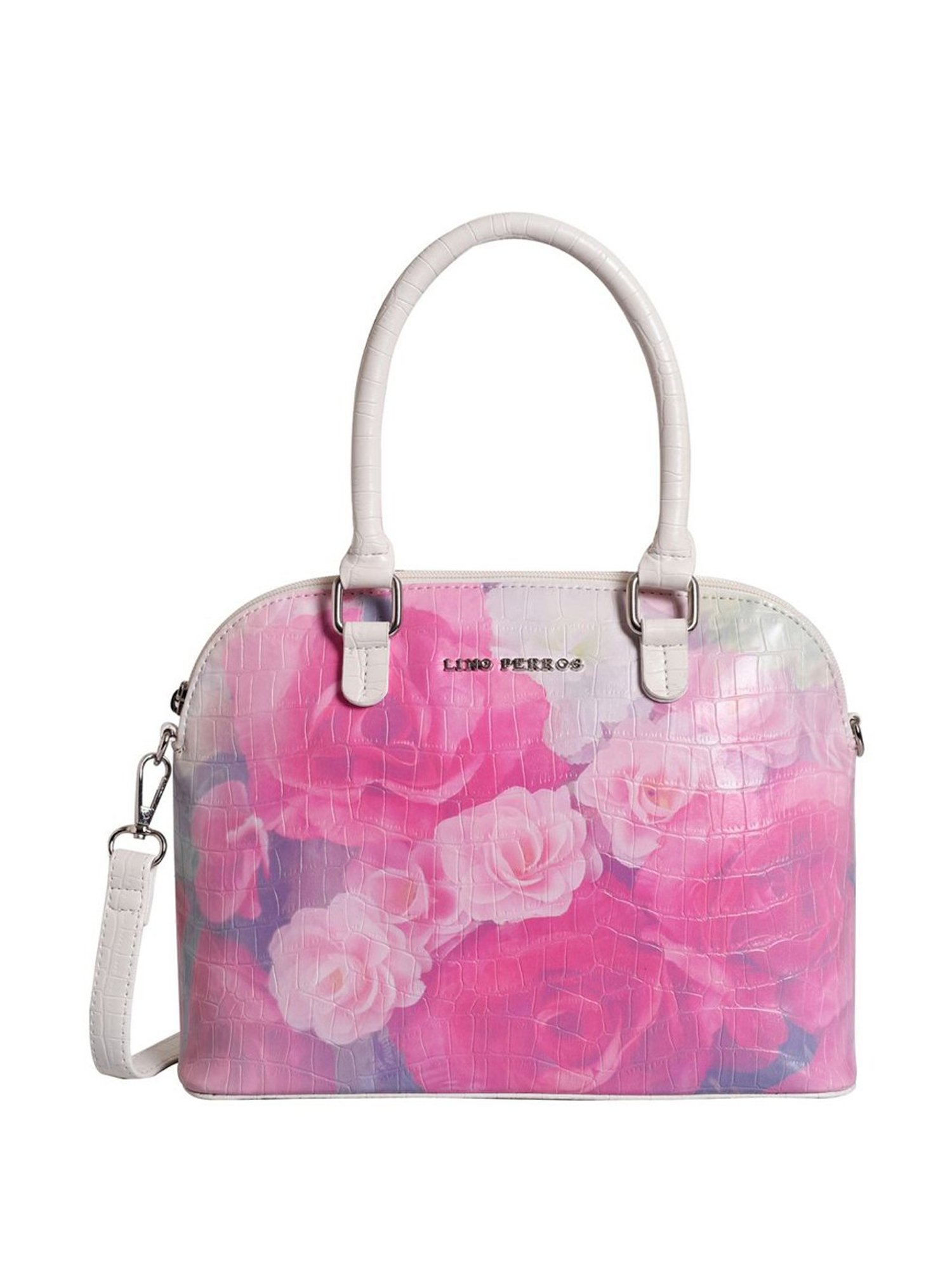 Lino Perros Pink Printed Medium Handbag