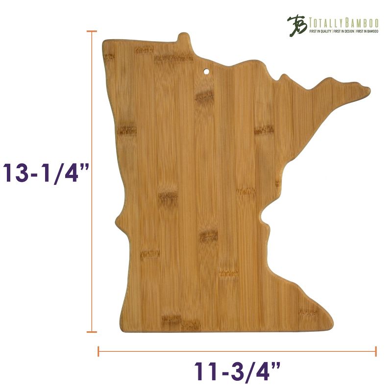 Totally Bamboo Minnesota State Cutting Board 13.25" x 11.75"