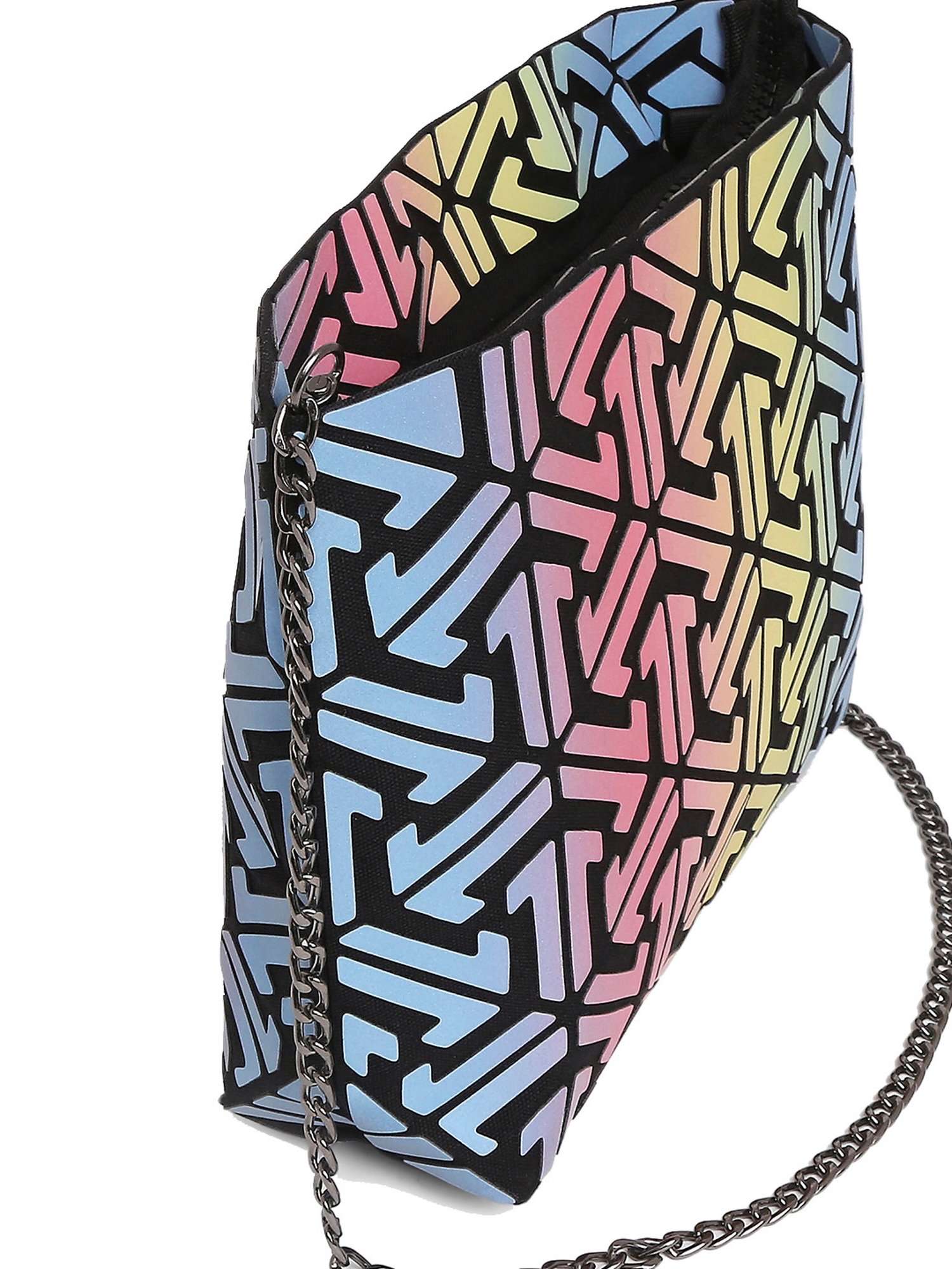 Baomi Multicolor Textured Medium Sling Handbag