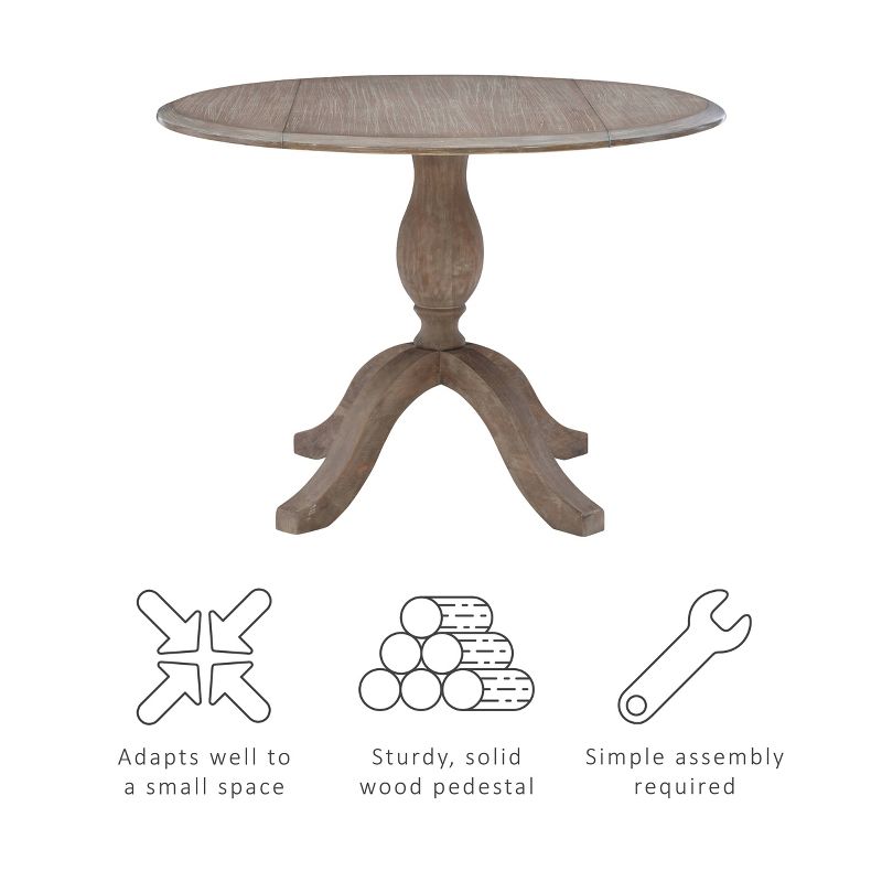 Torino Dining Tables Rustic Brown - Linon