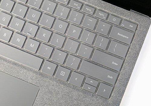 XSKN Ultra Thin Clear TPU Keyboard Skin Cover Protector for Microsoft Surface Laptop (2017 Released), US layout