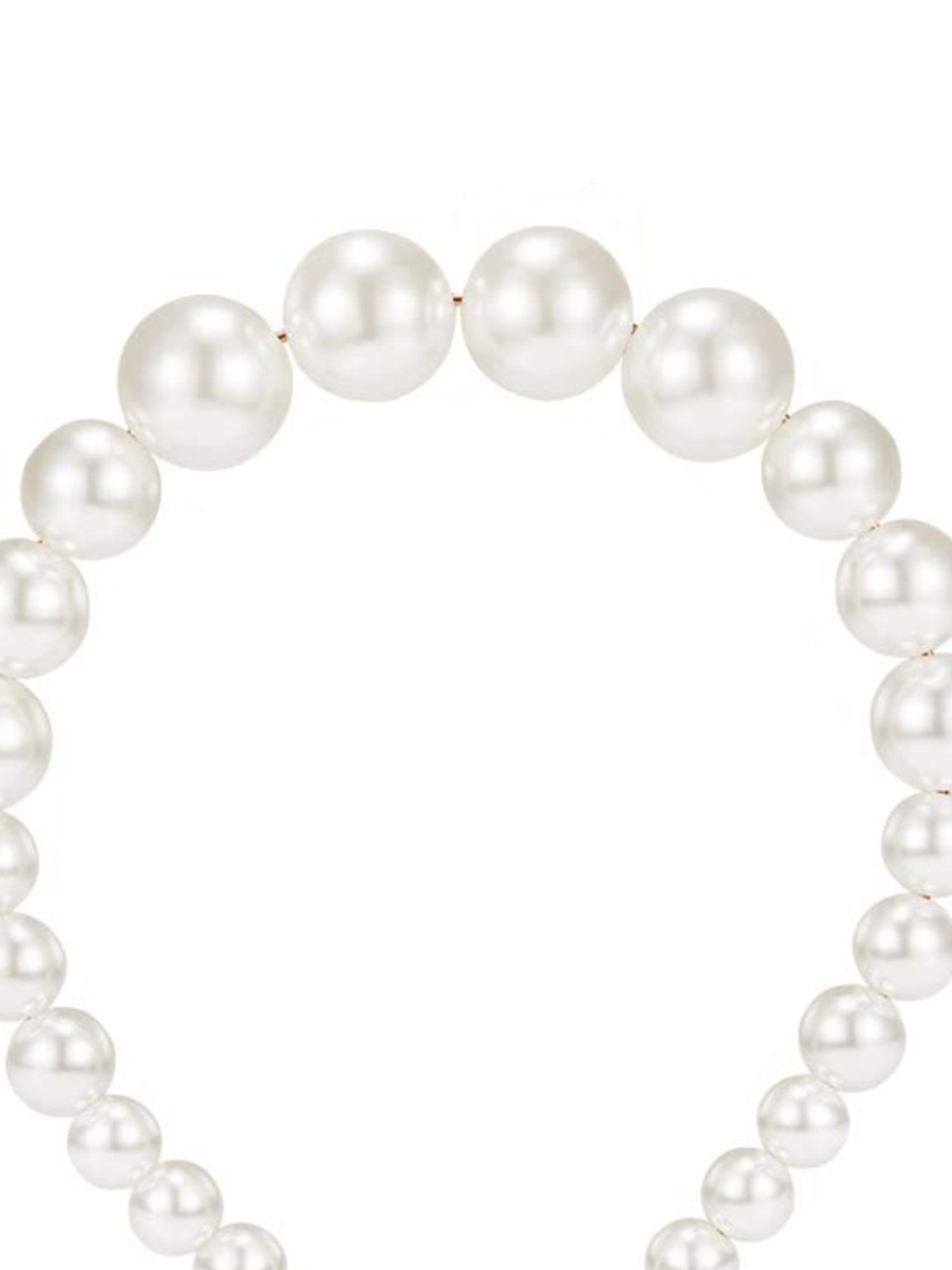 OOMPH White Pearls Wedding Hair Band