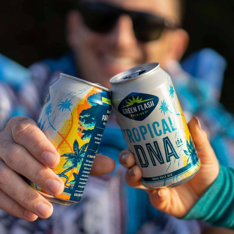 Green Flash Tropical DNA IPA Beer - 6pk/12 fl oz Cans