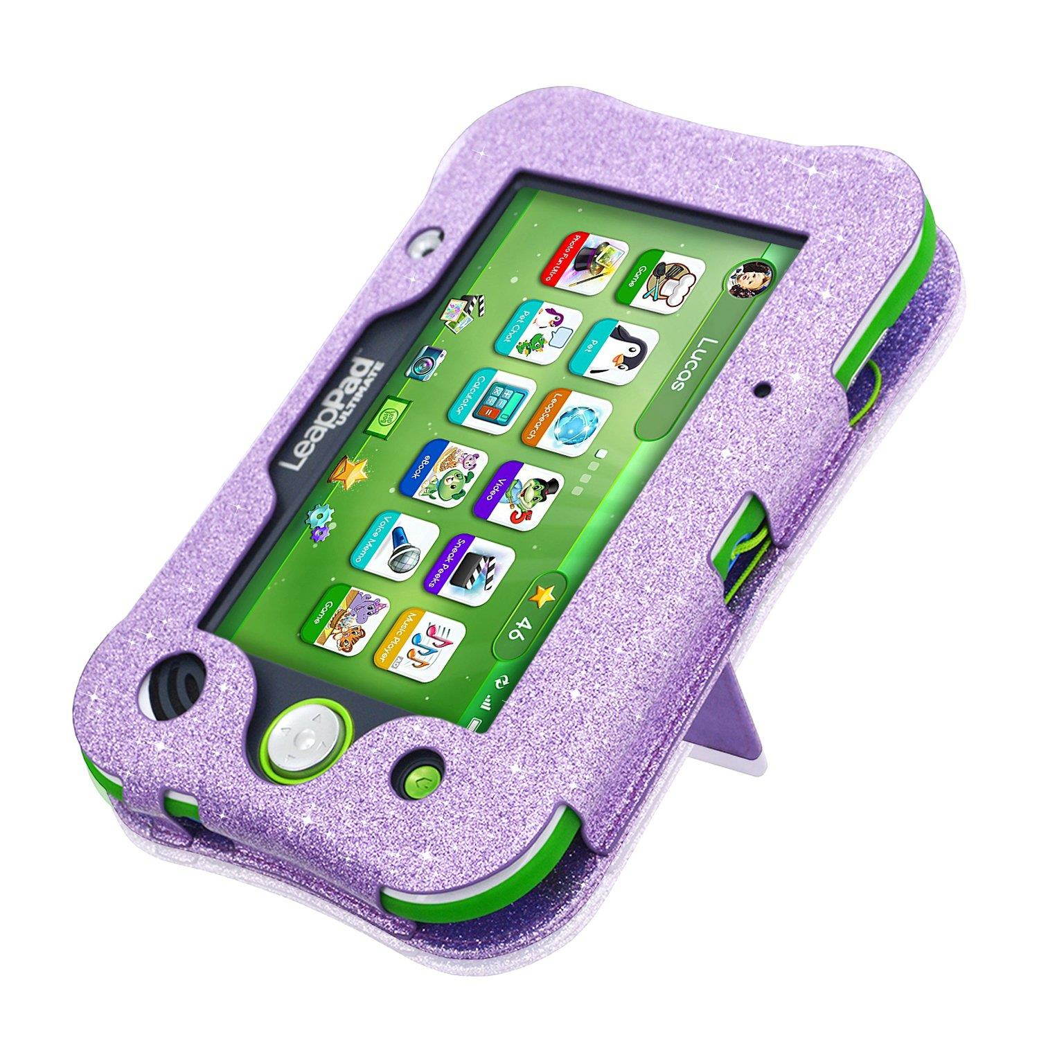 LeapPad Ultimate Case, ACdream Leather Tablet Case for LeapPad ACdream Kids Learning Tablet(2017 release), (Purple Star of Paris)