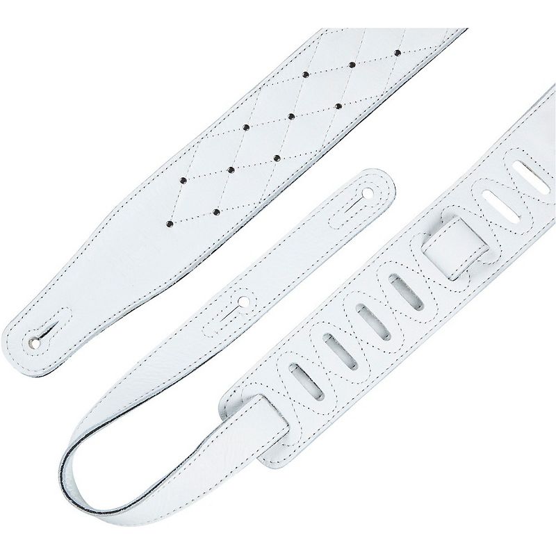 Levy's MG26DS 2.5'' White Garment Leather Guitar Strap