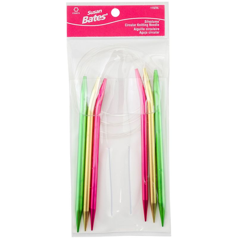 Silvalume Circular Knitting Needles 3/Pkg-Sizes 9, 10, 10.5