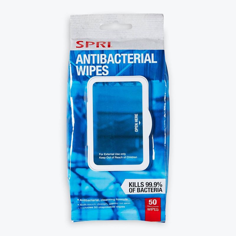 Ignite by SPRI Anti-Bacterial Wipes 50pc