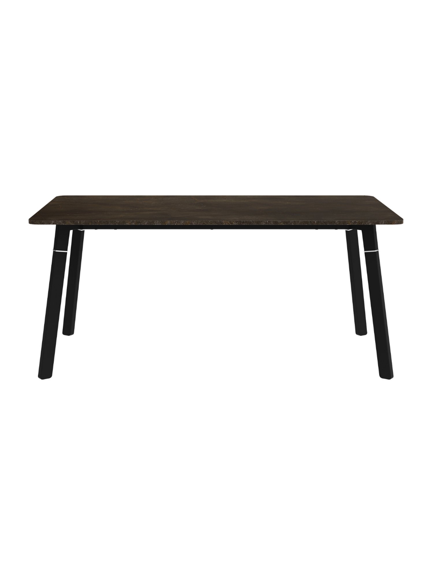 Godrej Interio Aclectic Black & Brown MDF 6 Seater Rectangular Dining Table
