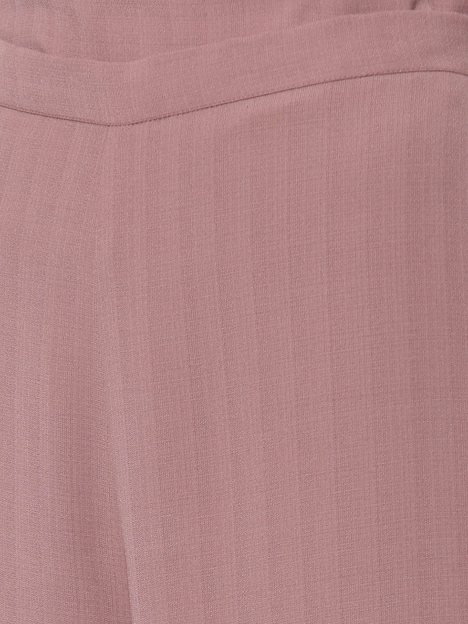 Office & You Pink Straight Fit Palazzos