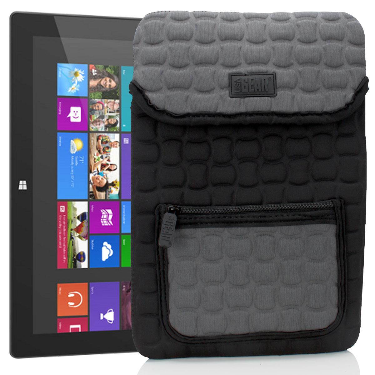 FlexARMOR X Microsoft Surface Tablet RT & Pro Protective Neoprene Sleeve Carrying Case Cover - Includes Cleaning Kit
