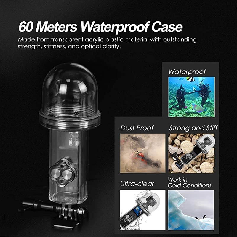 Waterproof Housing Case for DJI Osmo Pocket Accessories 60M Underwater Diving Protective Housing Shell Accessories Kit