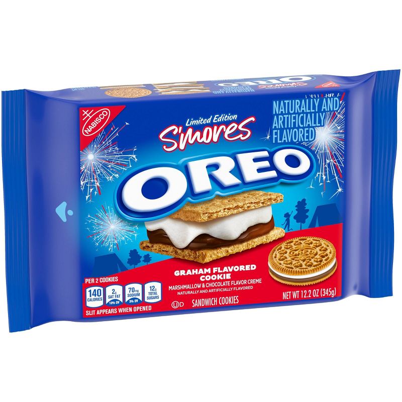 Oreo S'mores Sandwich Cookies Family Size- 12.2oz