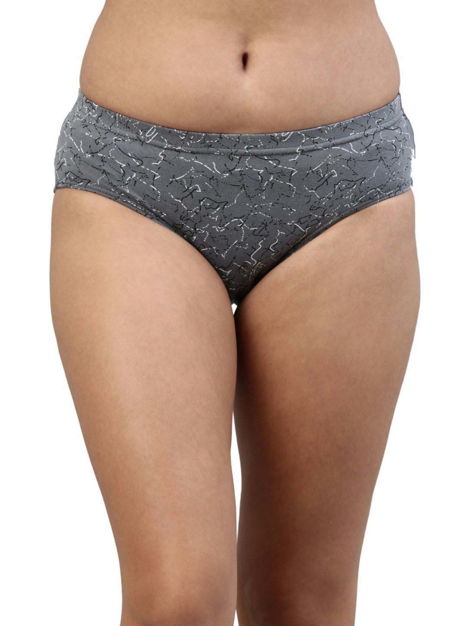 FEELINGS Assorted Color Cotton Printed Hipster Panties - Pack of 3