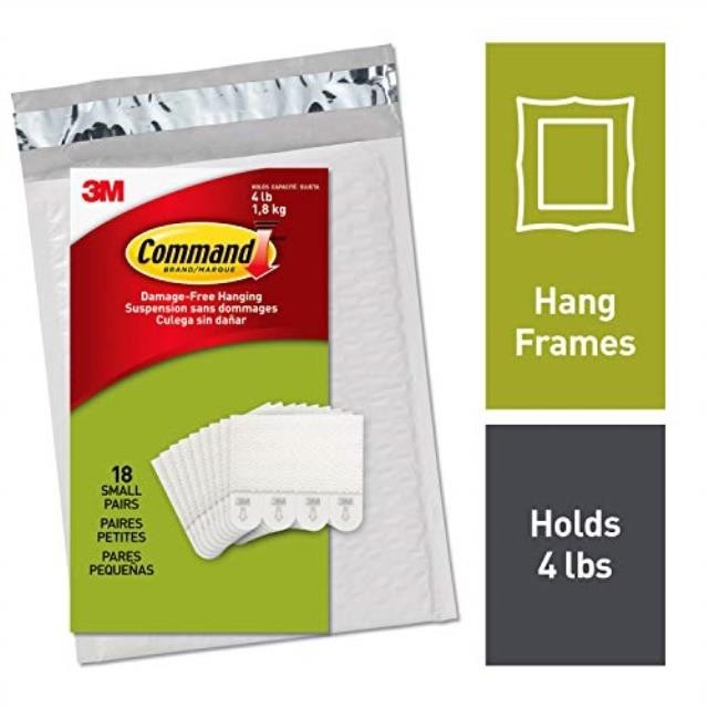 command picture hanging strips, decorate damagefree, 18 pairs 36 strips, ships in own container ph20218na