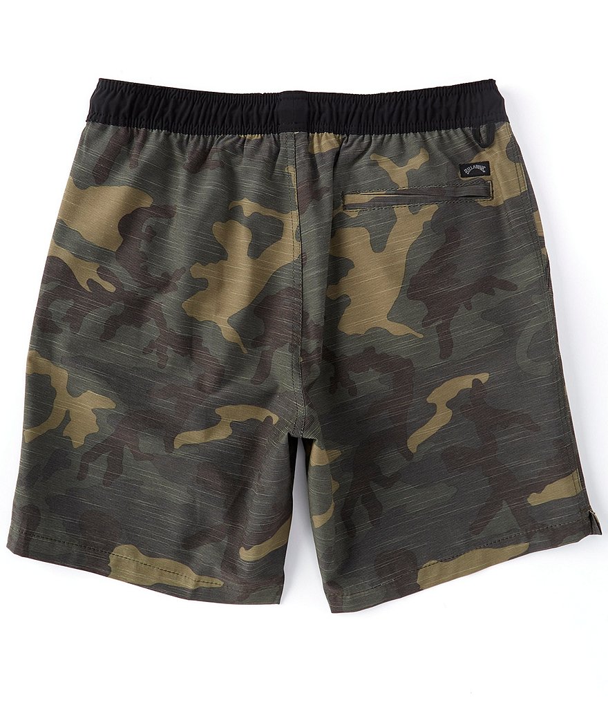 Billabong Crossfire Elastic-Waist 19#double; Outseam Walk Shorts