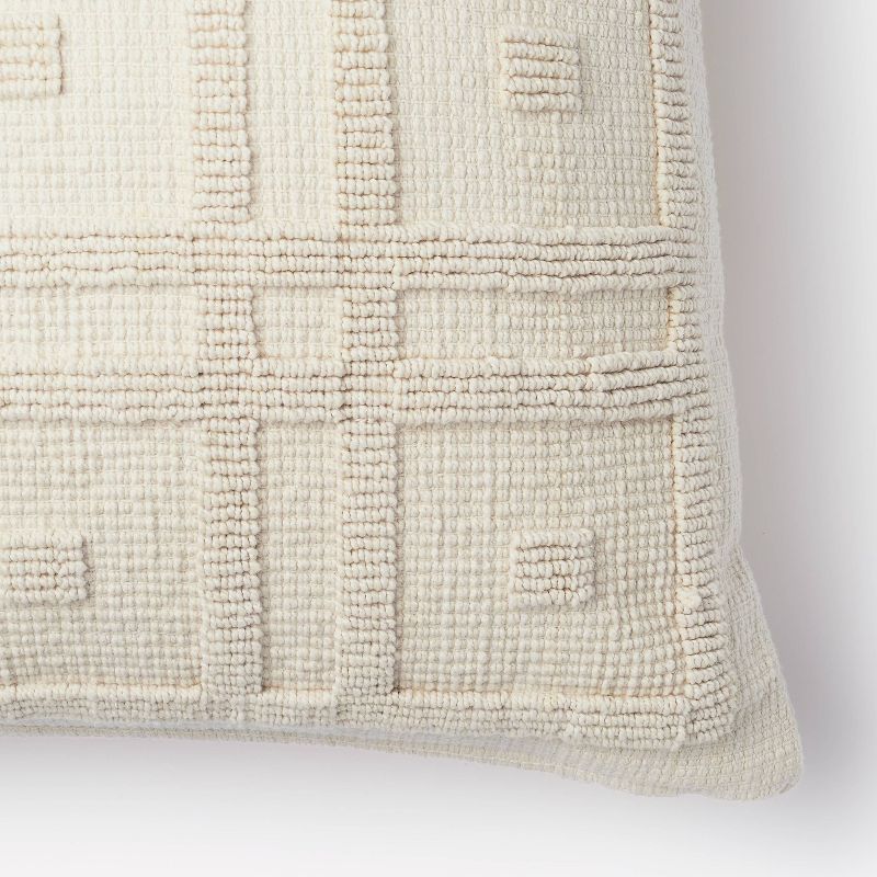 Geo Tufted Square Pillow Cream - Threshold™ designed with Studio McGee