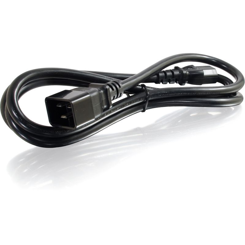 C2G 6ft 14WG 250 Volt Power Cord (IEC320 C20 to IEC320 C13) - For PDU, Server - 14 Gauge - 250 V AC - Black