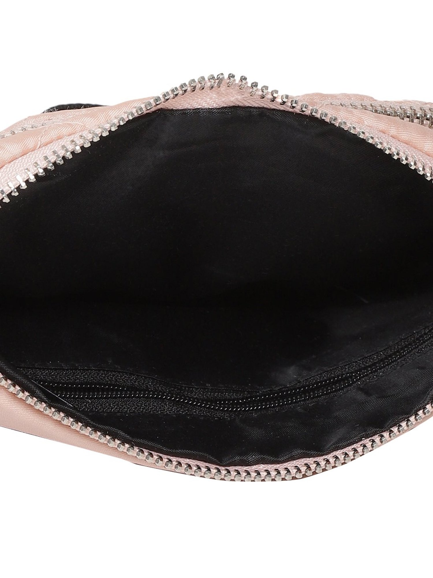 Bad Habit Powder Pink Quilted Waist Pouch