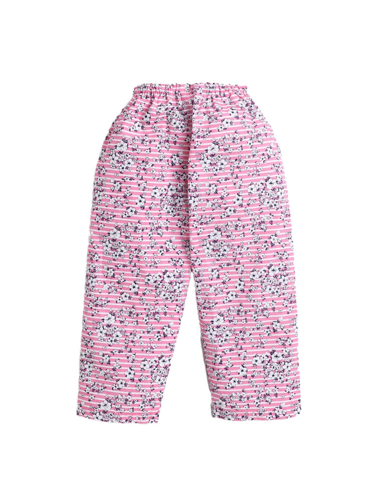 The Magic Wand Boys Pink Floral Print Shirt with Pyjamas