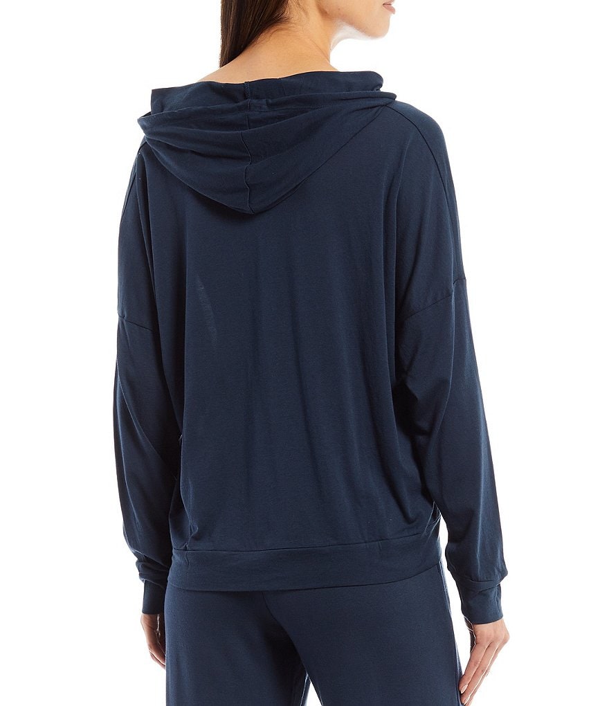 Honeydew Intimates Travel Light Solid Jersey Long Sleeve Coordinating Lounge Hoodie