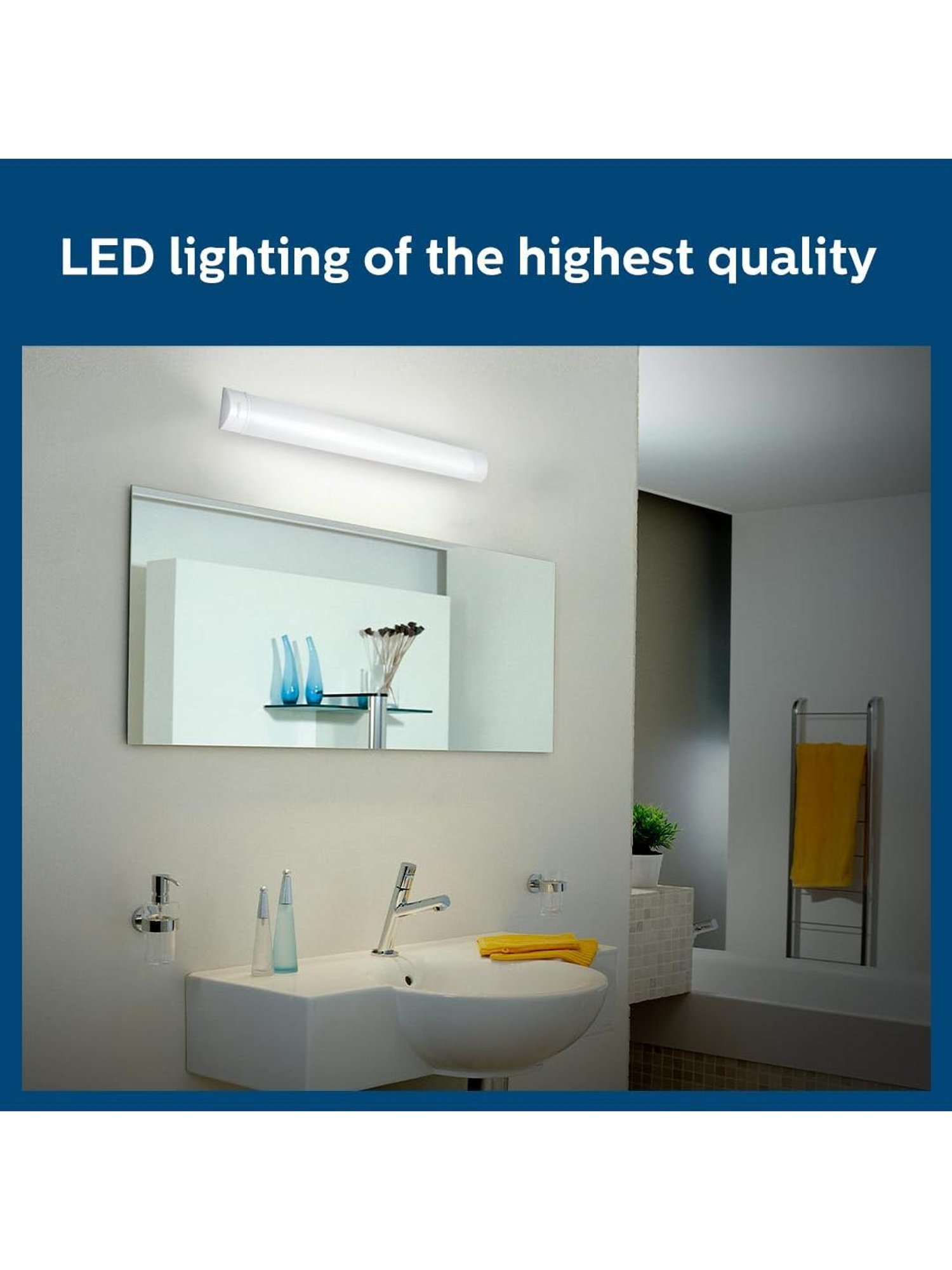 Philips 40-Watt 4-ft Decorative LED Tubelight for Living Room & Bedroom Pack of 4 (Cool Day Light)