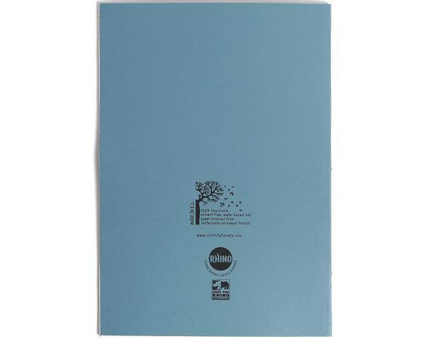 Rhino Exercise Book, A4, 64 page, 5mm squares, Light Blue Cover (Pack of 10)