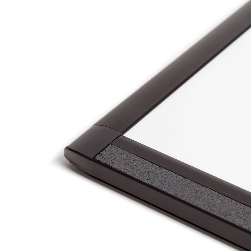 U Brands 96"x48" PINIT Magnetic Dry Erase Board Black Aluminum Frame