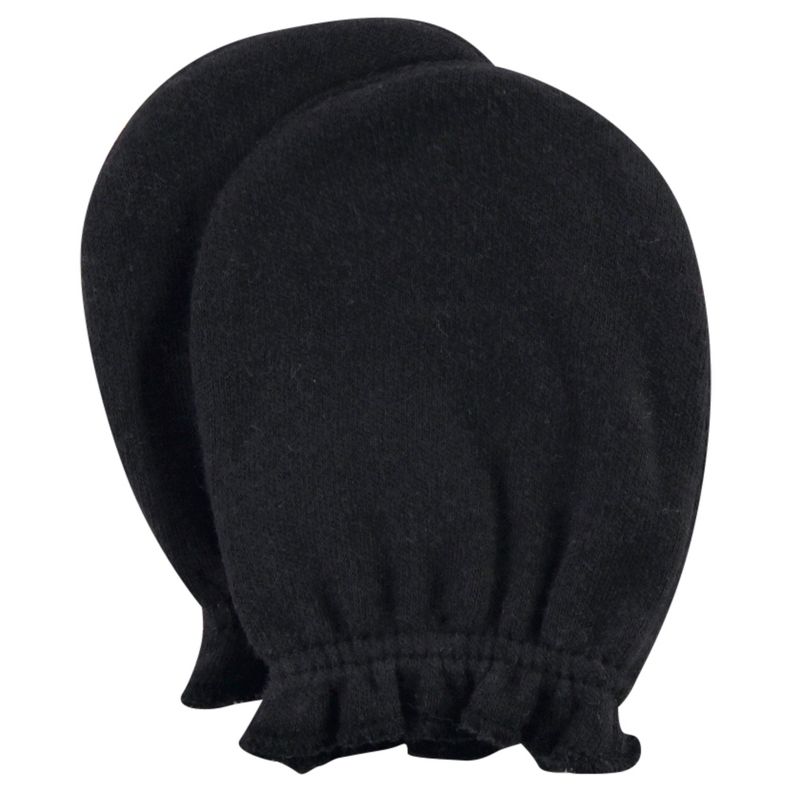 Hudson Baby Infant Boy Cotton Scratch Mittens, Moose, 0-6 Months