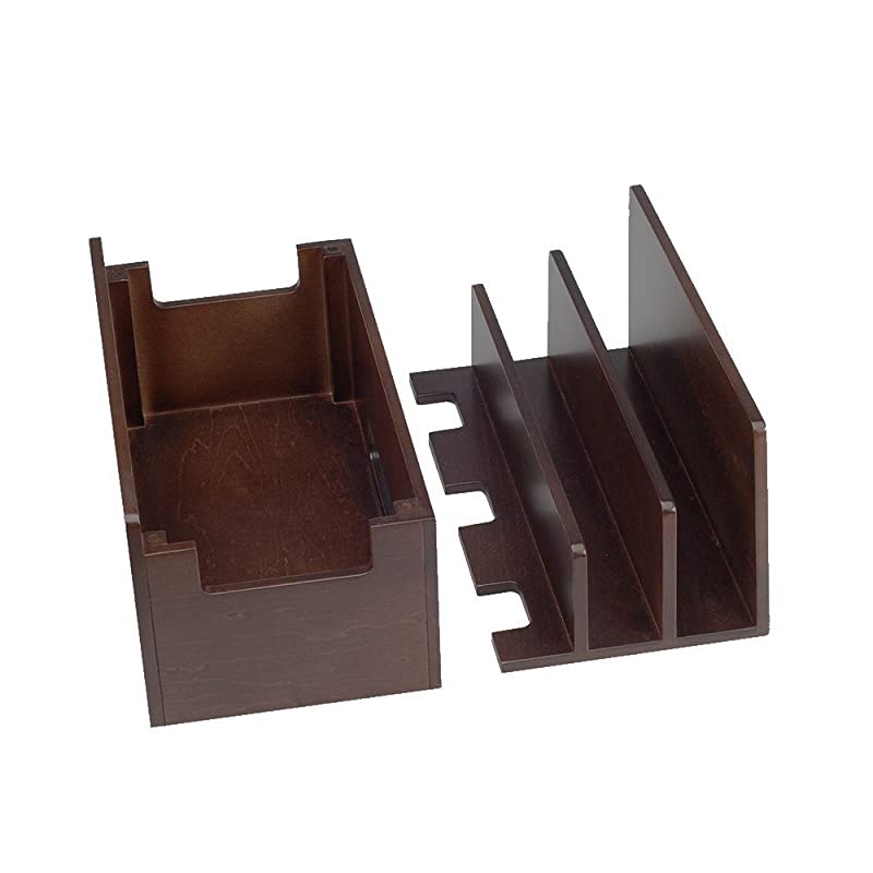 Wood Charging Station & Compatible Adapter for Apple Watch Combo Multi Device Organizer for Apple Watch, Smartphones, Tablets, Laptops, and More