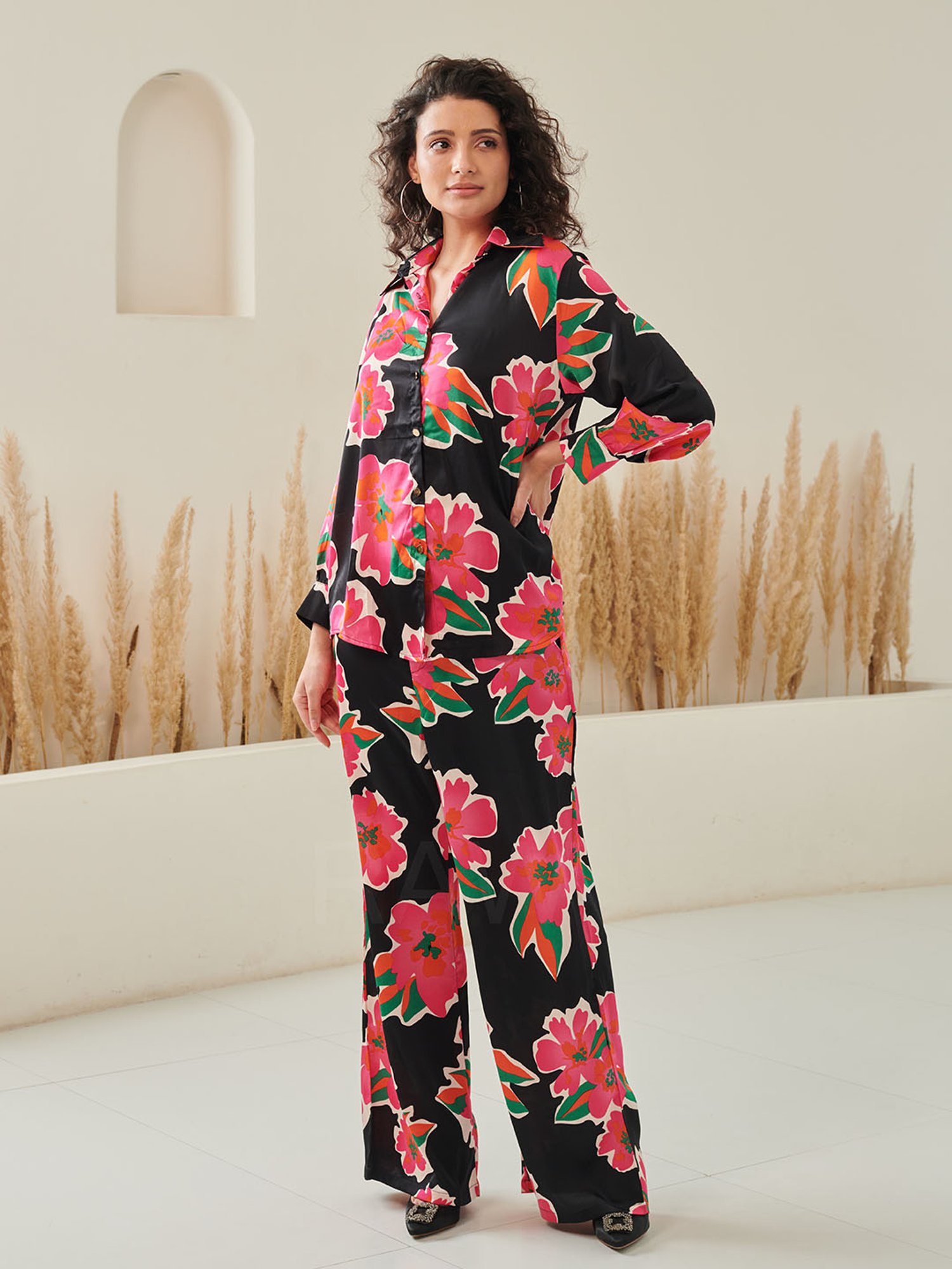 Dusk Attire Multicolor Jade Co-ord Set