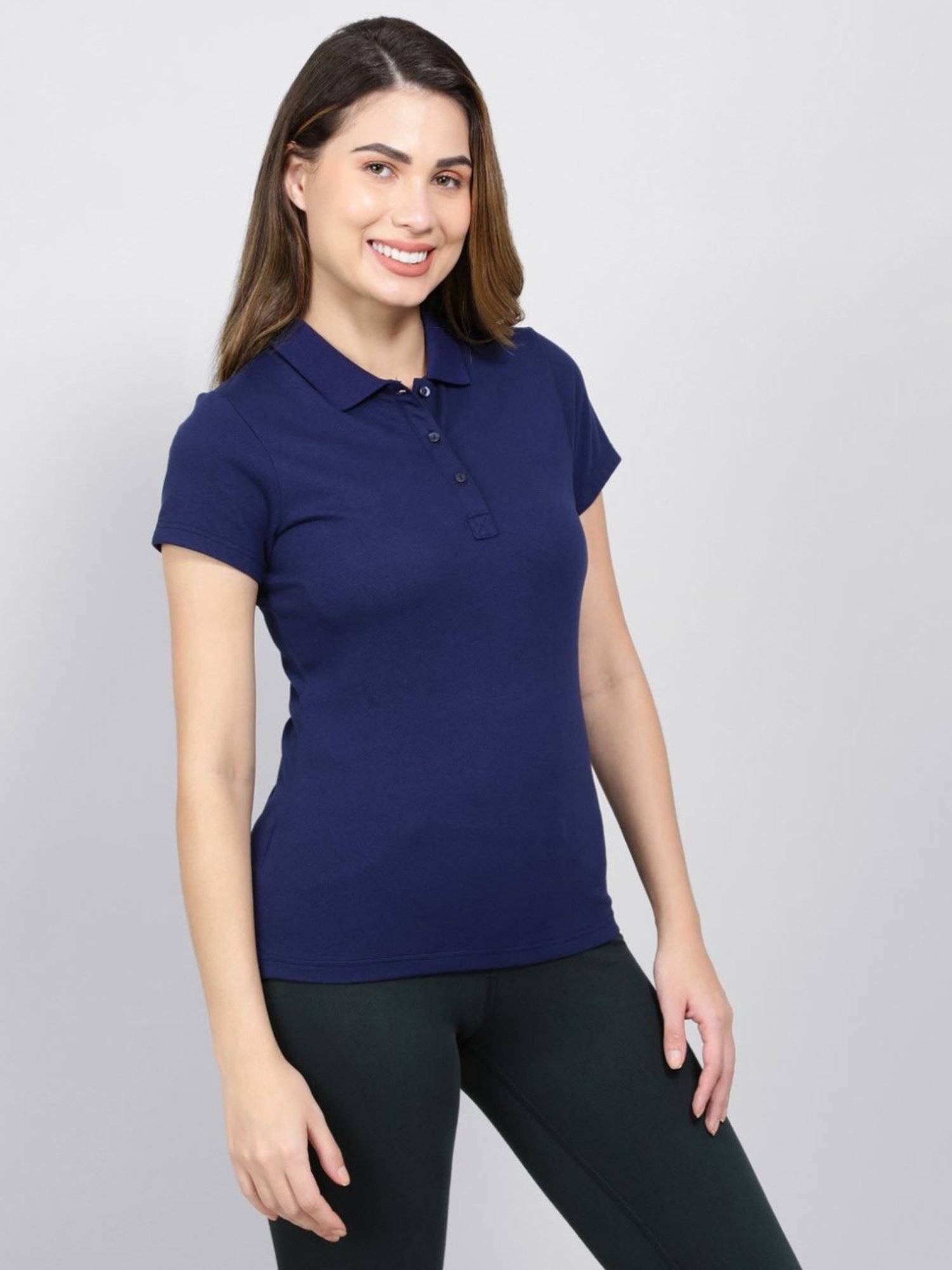 Jockey Blue Cotton T-Shirt