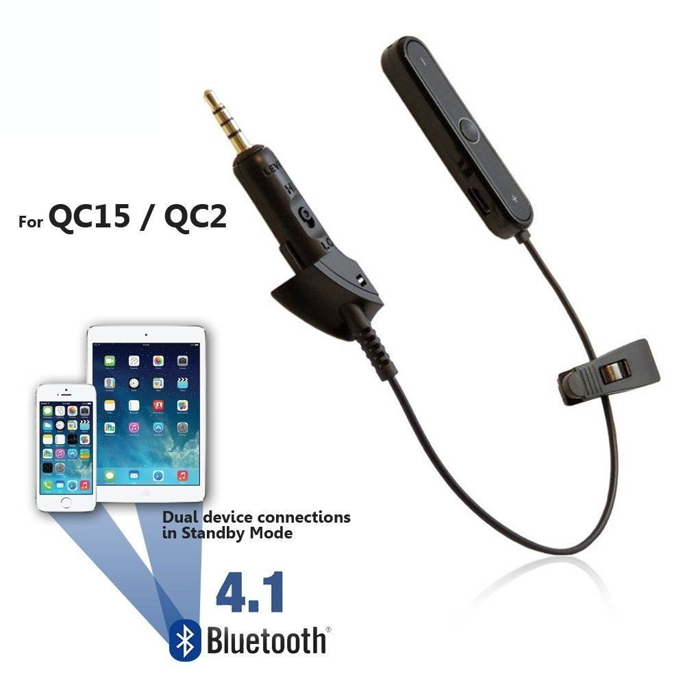 REYTID Wireless Bluetooth Adapter Converter Cable Compatible with Bose QC2/QC15 Headphones
