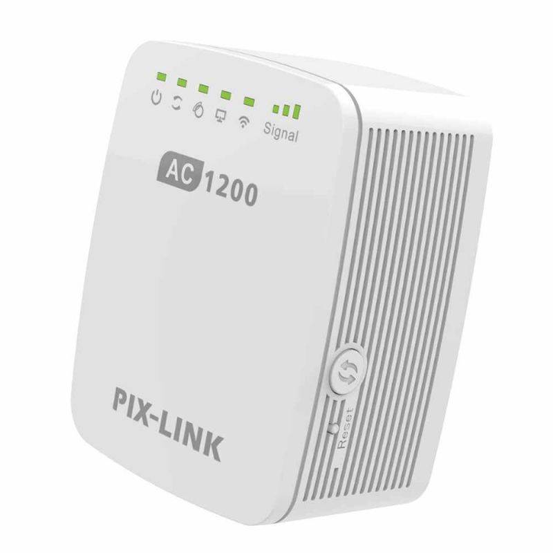 PIXLINK LV-AC11 1200M WiFi Repeater WiFi Range Extender Dual Band 5GHz Routers Booster Wireless AP-US Plug