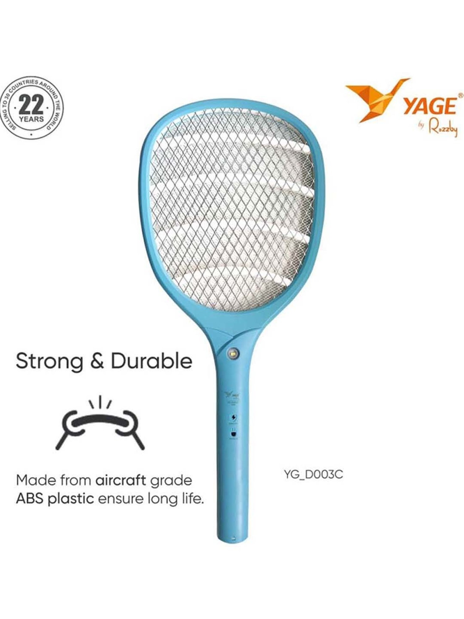 yage YG-D003BLUE Electric Insect Killer Indoor, Outdoor Bat (Blue)