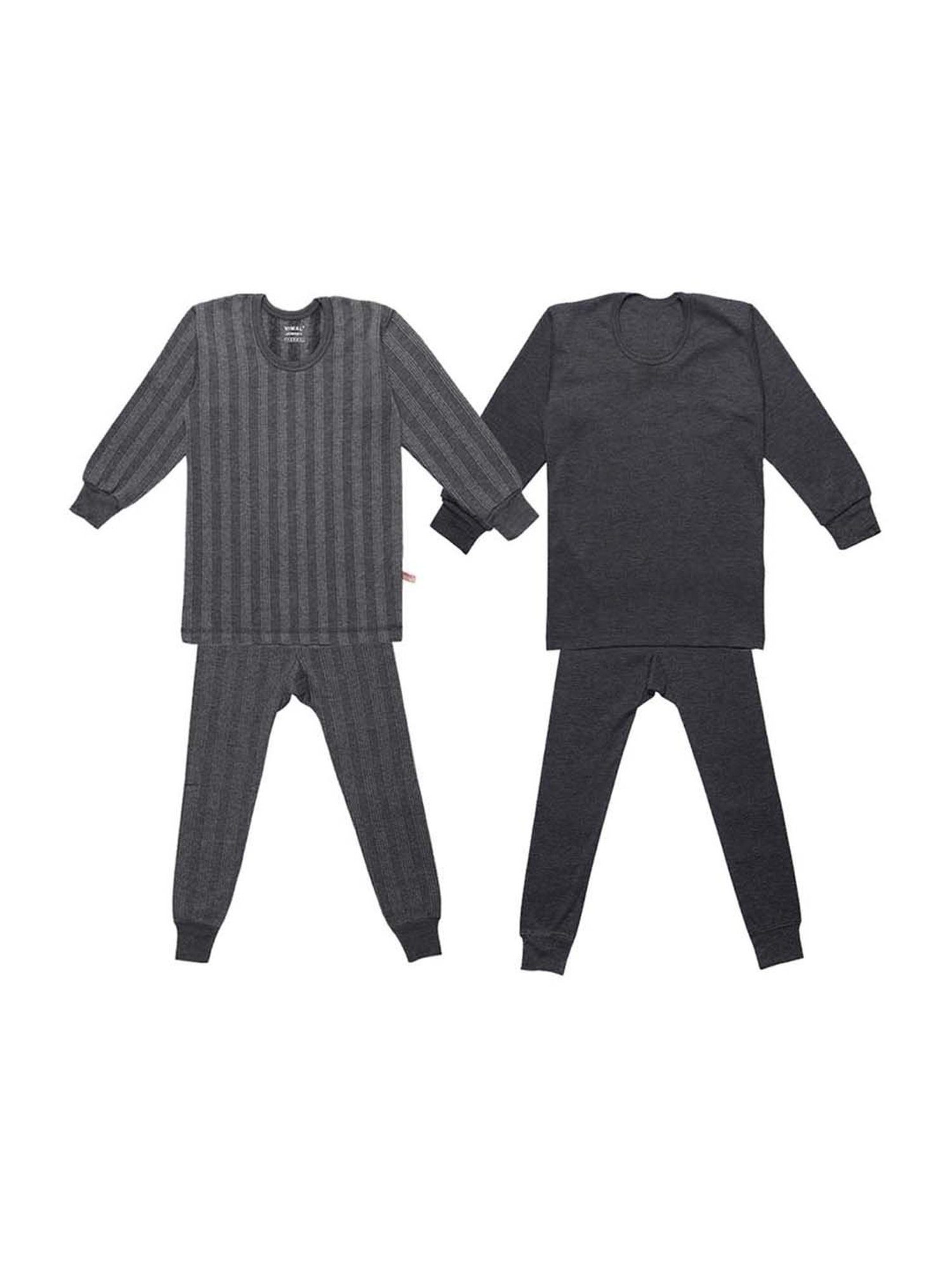 Vimal Jonney Kids Multicolor Regular Fit Thermal Set - Pack of 2
