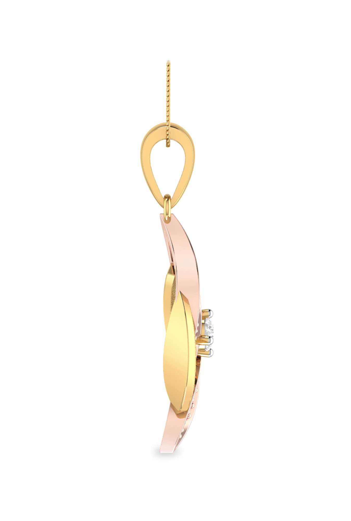 PC Jeweller Corran 22 kt Gold Pendant without Chain
