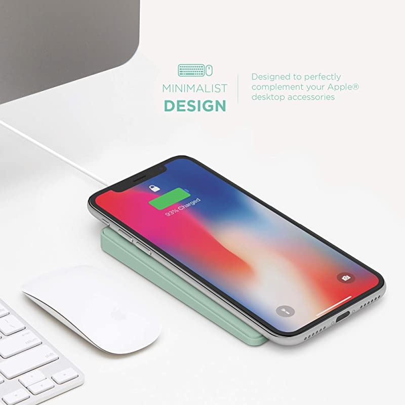 Wireless Charging Pad: Qi Fast Charger: 7.5W for iPhone 12, 12 Pro, 12 Pro Max, 12 Mini, 11, 11 Pro, 11 Pro Max, XR, Xs Max, XS, X, or 10W Galaxy S10 S9, Note 10 Note 9 (Black)