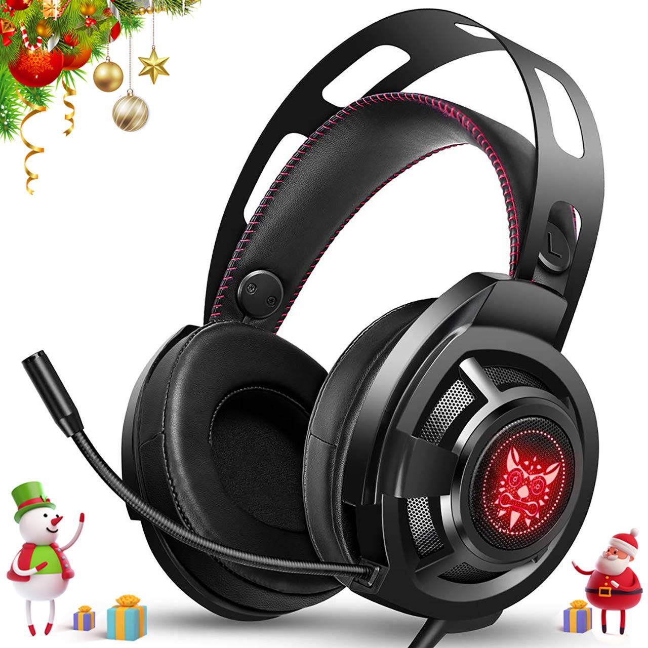 ONIKUMA M190 Gaming Headset, Computer Esports Gaming Headset Head-Mounted Anti-Noise Subwoofer Headphones for PS4, PC, Xbox One Controller