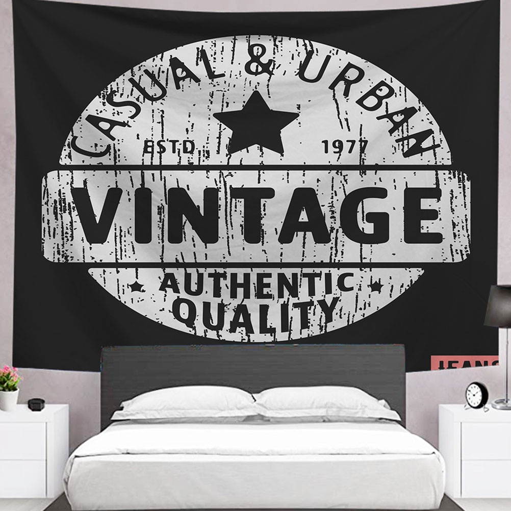 1pc Punk Style Printing Hanging Tapestry Wall Blanket Beach Towel Wall Background Decorative Cloth for Home Bedroom Living Room (Red)